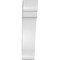 Ekena Millwork 5 1/2-in. W x 12-in. D x 24-in. H Olympic Architectural Grade PVC Knee Brace BRCP055X12X24OLY - alternate 4